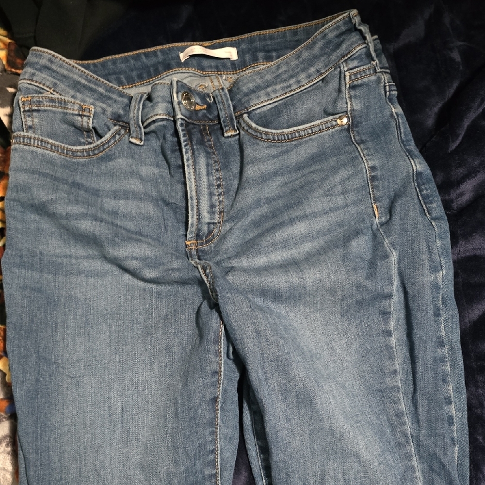 LC Lauren Conrad Women's Skinny Jeans in Denim Blue